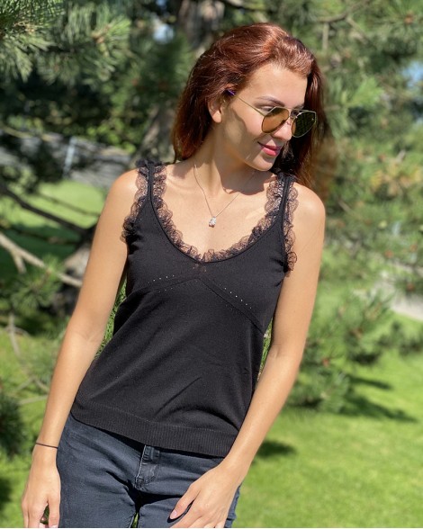 Tílko dámské Twinset černé
